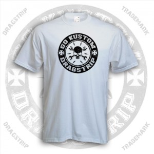 Dragstrip Clothing Go Kustom White T`shirt